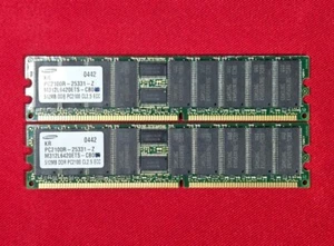 SAMSUNG 2X 512MB DDR PC2100R-25331-Z Server Memory PC2100 CL2.5 ECC - Picture 1 of 3