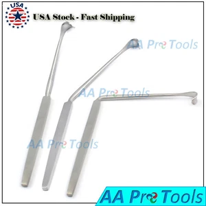 3 Love Root Retractor Straight, Angle 45° and 90° Neuro Surgical Medical - Picture 1 of 3