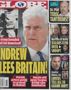 Globe Magazine Prince Andrew Dr. Phil Kelly Clarkson Martha Stewart Hunter Biden - Picture 1 of 7