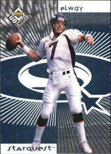 1998 UD Choice Starquest Denver Broncos Football Card #7 John Elway
