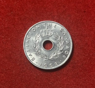 Greece 1959 20 Lepta Aluminum Coin KM#79 T4448 - Image 1 of 2