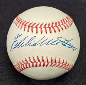 EDDIE MATHEWS Signed Official MLB Baseball-HOF-MILWAUKEE BRAVES-PSA - Picture 1 of 7