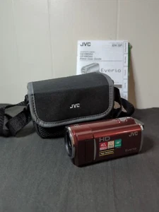 DARK RED JVC EVERIO GZ-MH30RU HD Digital Camcorder w/ Manual, Bag, Cord, Battery - Picture 1 of 7