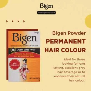 Bigen Permanent Puder Haarfarbe Farbe ALLE FARBEN kein Amonia Mix mit Wasser - Bild 1 von 20