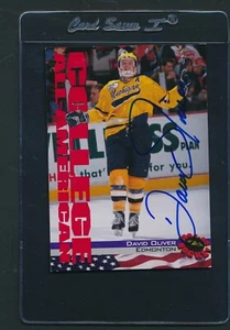 Auto firmata 1994/95 Classic #57 David Oliver Edmonton *D6516 - Foto 1 di 1