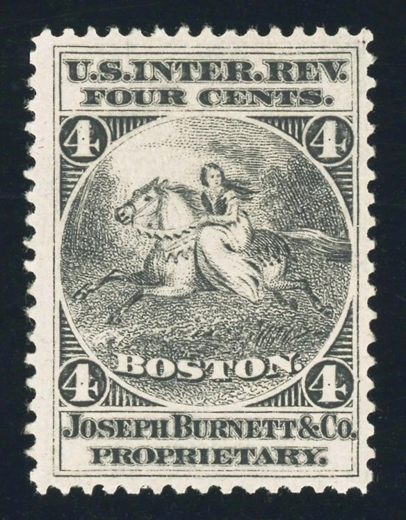 #RS46c, Joseph Burnett & Co. - 4c Black on pink paper, Fresh & sound, 2020 PFC - Image 1 of 1