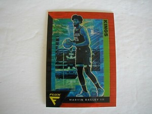 2020-21 PANINI FLUX MARVIN BAGLEY III RED PULSAR PRIZM CARD #153 SACRAMENTO KING