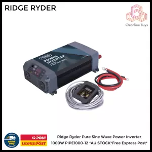 Ridge Ryder Pure Sine Wave Power Inverter 1000W PIPE1000-12 *AU STOCK*Free Expre - Picture 1 of 1