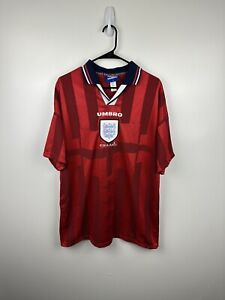 Classic 1997 1998 1999 England Football Soccer Shirt Jersey Size XL by Umbro