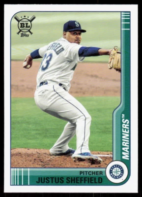 2021 Topps Big League 217  Justus Sheffield  Seattle Mariners - Image 1 of 2