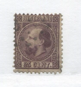 Netherlands 1867 25 cents deep violet used - Bild 1 von 1
