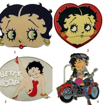 Betty Boop 皮带扣角色银色万圣节服装女式女士原创 — 第 1/4 张图片
