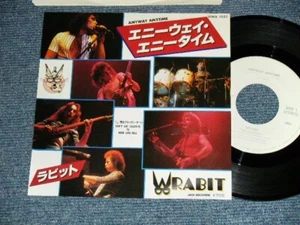 WRABIT Japan 1982 VIMX-1537 WHITE LABEL PROMO NM 7"45 ANYWAY ANYTIME - Imagen 1 de 6