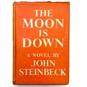 1942 1st Edn: THE MOON IS DOWN. A Novel By John Steinbeck & ORIGINAL DUST JACKET - Picture 1 of 16