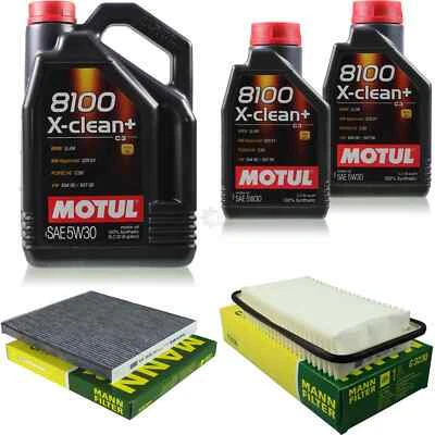 MOTUL 7L MOTOR-ÖL+MANN-FILTER für Toyota Corolla Kombi _E12J_ _E12T_ 2.0 D-4D - Bild 1 von 4