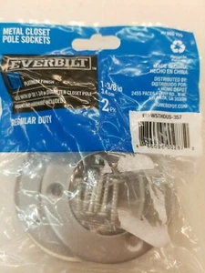 Everbilt 865705 Metal Closet Pole Sockets (N3) - Picture 1 of 2