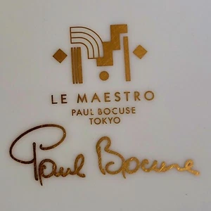 2 Placas Noritake PAUL BOCUSE Le Maestro Tokyo Borde Oro Blanco ¡RARAS! - Imagen 1 de 8