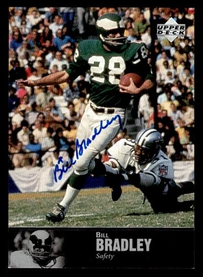 1997 Upper Deck Legends Football AL-43 Bill Bradley Signed Autograph (no COA) - Image 1 of 2