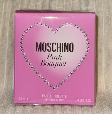 Moschino - Pink Bouquet Eau De Toilette Spray Perfume 3.4oz 100ml. NUEVO PRECINTADO Foto 1 de 3