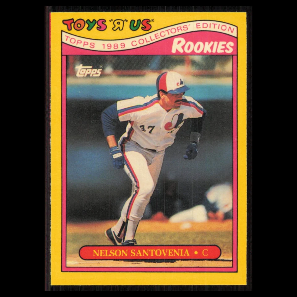 Nelson Santovenia Rookie #25 1989 Topps ToysRUs Rookies Montreal Expos Baseball - Image 1 of 3