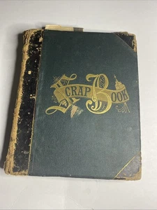 GELADENES antikes viktorianisches Sammelalbum Album Papier Ephemera Stanzteile - Bild 1 von 19