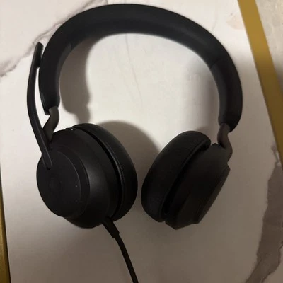 Jabra HSC130 Evolve2 40 USB-C Wired Black Headphones - Image 1 of 3