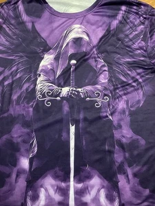 Winged Knight AOP Shirt Size 2XL Polyester Dragons Mythology - Picture 1 of 2