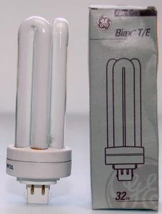 TWO (2) GE Biax™ T/E LongLast™ 4-pin with Amalgam F32TBX/SPX35/835/A/4P (39379) - Picture 1 of 1