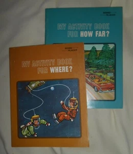 2 Vintage Rand McNally Going Places unbenutzte Aktivitätsbücher 1960er Jahre: Wie weit? Wo? - Bild 1 von 13