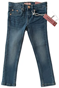 BCBG Girls Denim Blue Skinny Jeans Pants Adjustable Waist Girls Size 4 NWT NEW - Picture 1 of 10