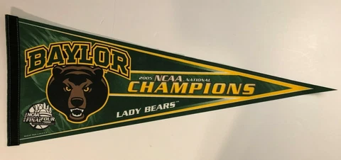 BAYLOR LADY BEARS 2005 NCAA BASKETBALL CHAMPIONS VINTAGE PENNANT NEW Cover