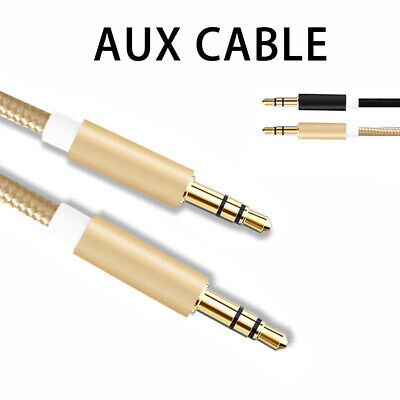 AUX Black Car Double Head Cable 3.5mm Car Speaker Male To Male Audio Cable  • 1.37£