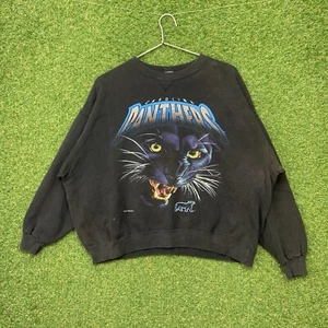 Carolina Panthers Sweatshirt Mens XL Salem Sportswear Faded Boxy Baggy Y2K 90s - Picture 1 of 10