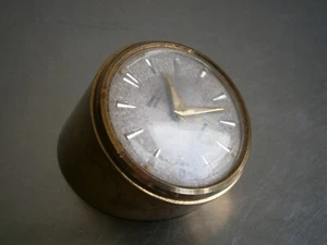 Orologio Sveglia 1950 Orologio Meccanico Ottone Decorazione Tachimetro Antico - Picture 1 of 11