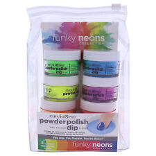 Cuccio Funky Neons Powder Polish Nail Colour DIP System Collection Kit 8 PC
