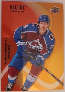 2022-23 Allure Ben Meyers Red-Orange Card # SF-86 Colorado Avalanche