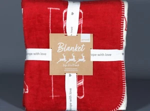 PAD CONCEPT SKI ON RED Coperta reversibile cotone spesso/poliestere 78"x62" - Foto 1 di 5