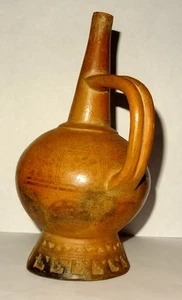 VASE PRECOLOMBIEN A DECOR- 1200 AD LAMBAYEQUE / CHIMU PERU PRE-COLUMBIAN VESSEL - Picture 1 of 9