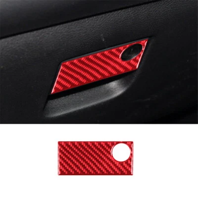 For Dodge Journey 2011-2017 Red Passenger Storage Switch Trim Cover Carbon Fiber Foto 1 de 4