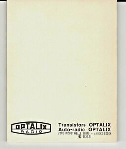 Bloc-notes OPTALIX - Fabrication originale de l'époque (pas une copie)