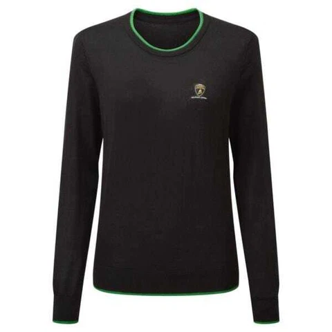 Automobili Lamborghini Squadra Corse Women's Team Knitted Sweater - Black Cover