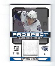 2014-15 ITG Draft Prospects Hockey Jersey #PGU-6 Brycen Martin 57/75