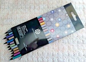 Metallic Pencil Colored Drawing Pencil 12 Colors Sketching Pencil Painting Color