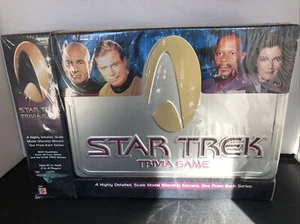 Star Trek Trivia Game Collectible Tin Box, Detailed Starship Movers New & Sealed - Picture 1 of 8