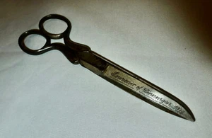 ANTIQUE K & H SOLINGEN SCISSORS - Engraved w Name & "Souvenir of Winningen 1919" - Picture 1 of 4