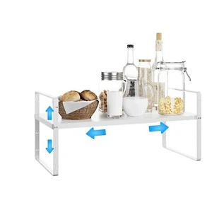 Organizador de estante de gabinete expandible apilable cocina despensa mostrador almacenamiento - Imagen 1 de 7