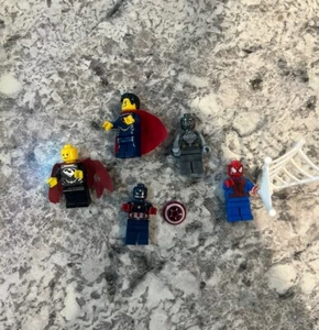 LEGO Minifigure Marvel And DC Superhero Lot Superman Spiderman & Captain America - Picture 1 of 7