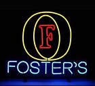20"x16" Foster's F Beer Neon Light Lamp Sign Visual Real Glass Man Cave MM240