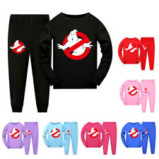 New Kids Boys Ghostbusters Long sleeved T-shirt top+long pants pajama pajama set