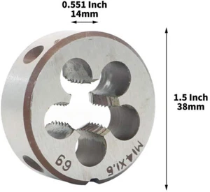 HSS M14×1.5mm Metric Right Hand Round Die,CNC Machine Thread Die 1.5mm Pitch - Picture 1 of 4